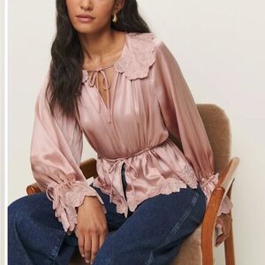 Reformation Lilli Silk Top from Kacey Musgraves Collection